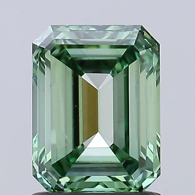 1.23ct Emerald Lab Grown Diamond (Colour Fancy Vivid Green, Clarity VS2, IGI Certified)