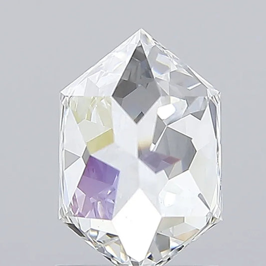1.50ct Hexagonal Lab Grown Diamond (Colour F, Clarity VVS2, IGI Certified)