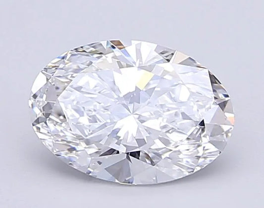 1.50ct Oval Lab Grown Diamond (Colour D, Clarity VS2, IGI Certified)