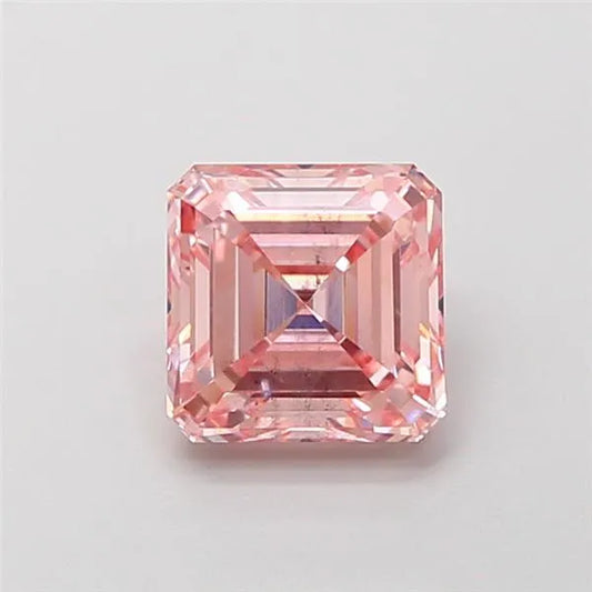 1.52ct Asscher Lab Grown Diamond (Colour Fancy Intense Pink, Clarity SI1, IGI Certified)