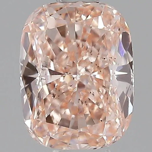 1.52ct Cushion modified Lab Grown Diamond (Colour Fancy Light Brownish Pink, Clarity SI1, IGI Certified)
