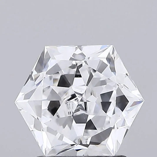 1.54ct Hexagonal Lab Grown Diamond (Colour D, Clarity VVS2, IGI Certified)