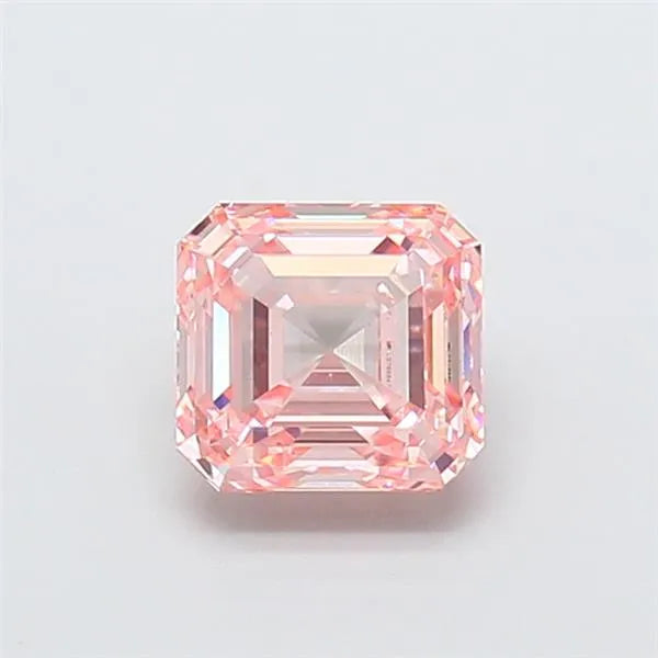 1.55ct Asscher Lab Grown Diamond (Colour Fancy Vivid Pink, Clarity VS2, IGI Certified)