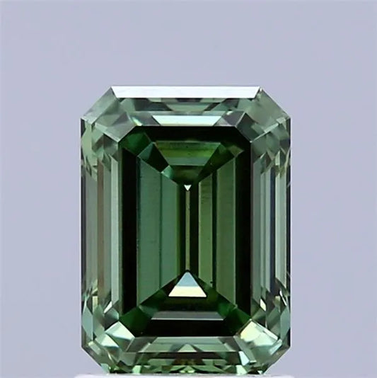 1.64ct Emerald Lab Grown Diamond (Colour Fancy Vivid Green, Clarity VS2, IGI Certified)