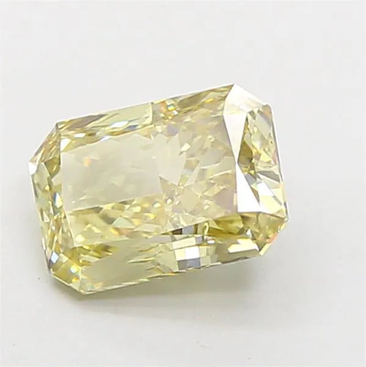 1.66ct Radiant Lab Grown Diamond (Colour Fancy Light Yellow, Clarity VVS2, IGI Certified)