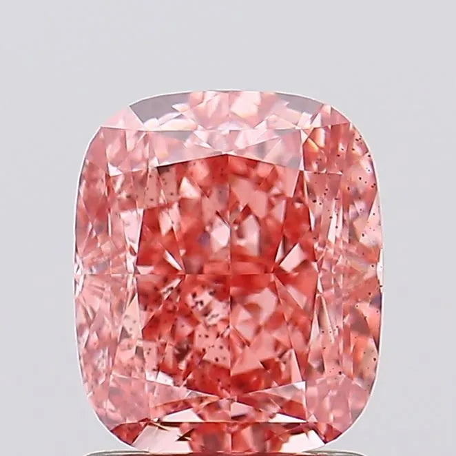 1.70ct Cushion modified Lab Grown Diamond (Colour Fancy Vivid Pink, Clarity SI1, IGI Certified)