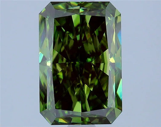 1.97ct Radiant Lab Grown Diamond (Colour Fancy Vivid Green, Clarity VVS2, IGI Certified)