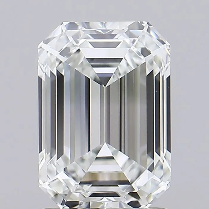 1.98ct Emerald Lab Grown Diamond (Colour F, Clarity IF, IGI Certified)