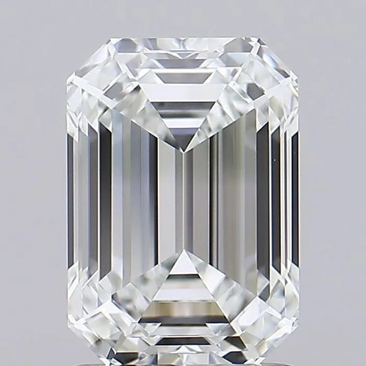 1.98ct Emerald Lab Grown Diamond (Colour F, Clarity IF, IGI Certified)