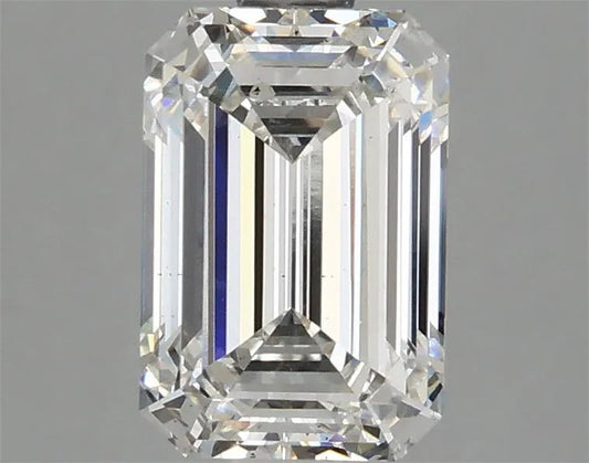2.00ct Emerald Lab Grown Diamond (Colour F, Clarity SI1, IGI Certified)
