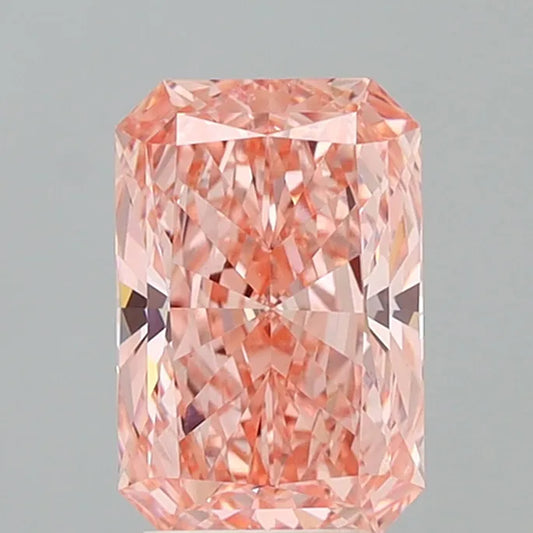 3.89ct Radiant Lab Grown Diamond (Colour Fancy Vivid Pink, Clarity VVS2, IGI Certified)