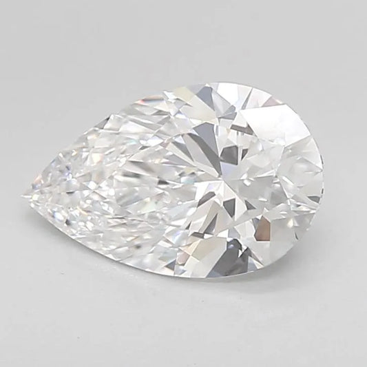 1.70ct Pear Lab Grown Diamond (Colour D, Clarity IF, Cut EX, IGI Certified)