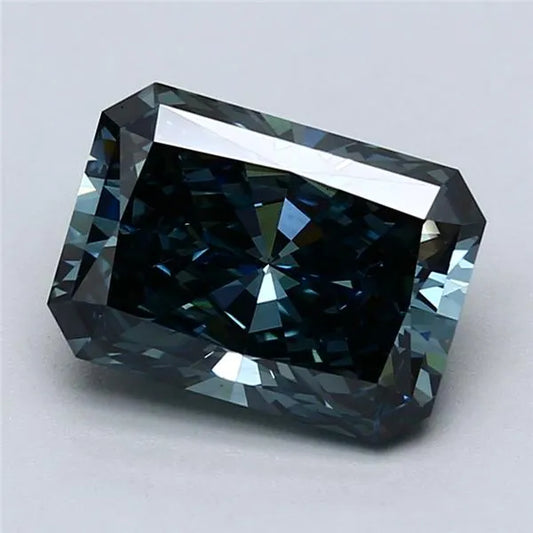 3.05ct Radiant Lab Grown Diamond (Fancy Deep Blue, Clarity VS1, IGI)