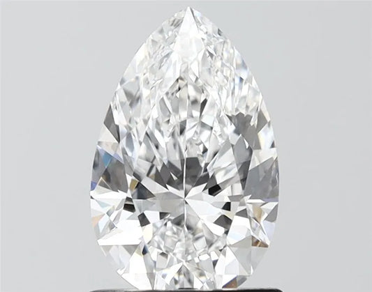 1.50ct Pear Lab Grown Diamond (Colour D, Clarity VS1, IGI Certified)