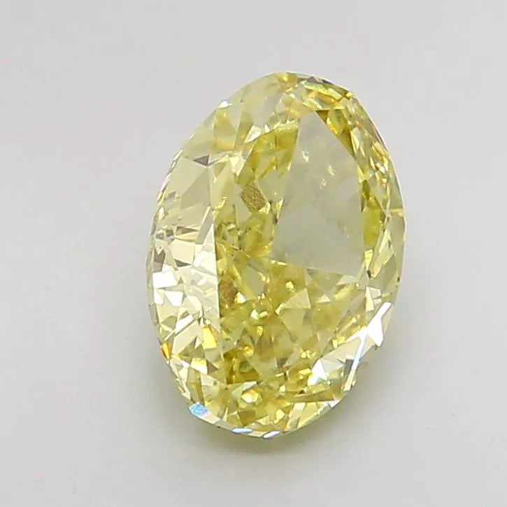 3.03ct Oval Lab Grown Diamond (Colour Fancy Intense Yellow, Clarity VS1, IGI Certified)
