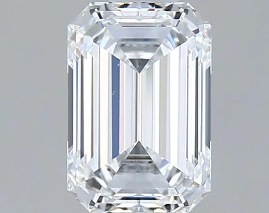 0.77ct Emerald Lab Grown Diamond (Colour D, Clarity VVS2, IGI)