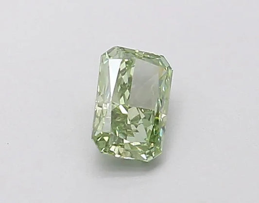 0.35ct Radiant Lab Grown Diamond (Colour Fancy Vivid Green, Clarity VS1, IGI Certified)