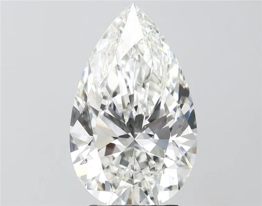4.52ct Pear Lab Grown Diamond (Colour G, Clarity VVS2, IGI Certified)