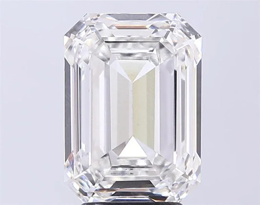 4.07ct Emerald Lab Grown Diamond (Colour F, Clarity VVS2, IGI Certified)