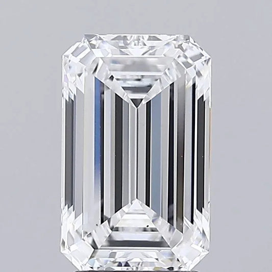 3.00ct Emerald Lab Grown Diamond (Colour D, Clarity VS1, IGI Certified)