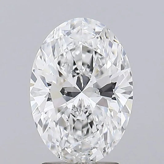 2.45ct Oval Lab Grown Diamond (Colour D, Clarity VVS2, IGI Certified)
