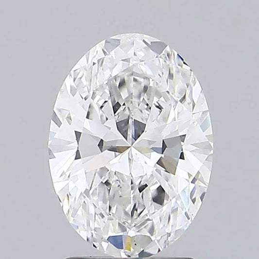 2.00ct Oval Lab Grown Diamond (Colour E, Clarity VS2, IGI Certified)