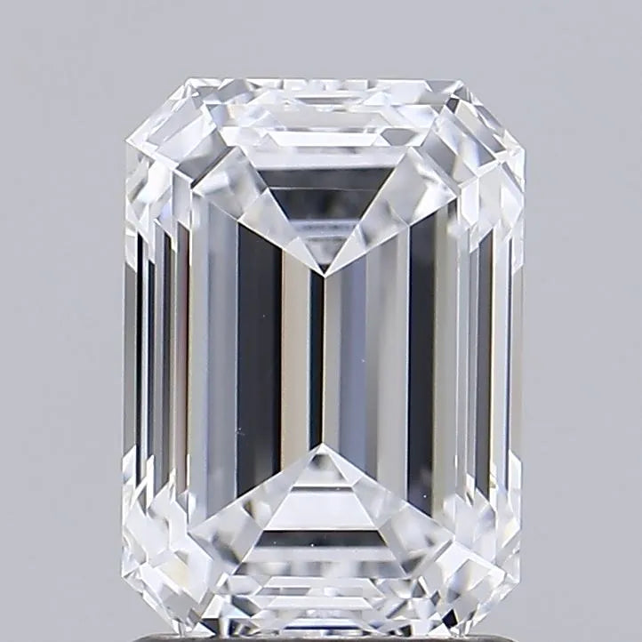 1.39ct Emerald Lab Grown Diamond (Colour D, Clarity IF, IGI)