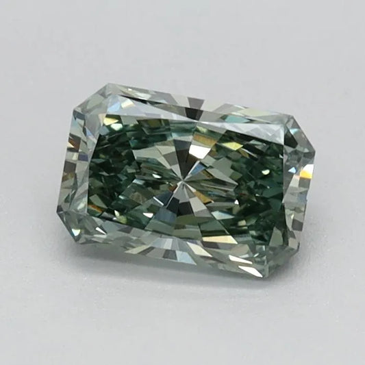 0.54ct Radiant Lab Grown Diamond (Colour Fancy Vivid Green, Clarity VS1, IGI Certified)