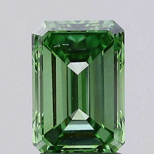 1.63ct Emerald Lab Grown Diamond (Colour Fancy Vivid Green, Clarity VS2, IGI Certified)
