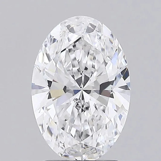2.00ct Oval Lab Grown Diamond (Colour D, Clarity VVS2, IGI Certified)