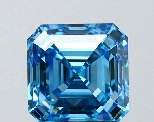 2.00ct Asscher Lab Grown Diamond (Colour Fancy Vivid Blue, Clarity VS1, IGI Certified)