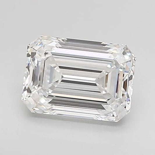 2.00ct Emerald Lab Grown Diamond (Colour D, Clarity IF, Cut EX, IGI Certified)