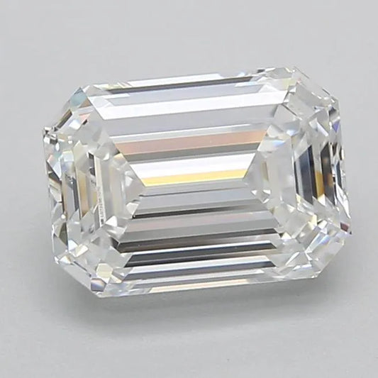 2.00ct Emerald Lab Grown Diamond (Colour D, Clarity VVS1, IGI Certified)