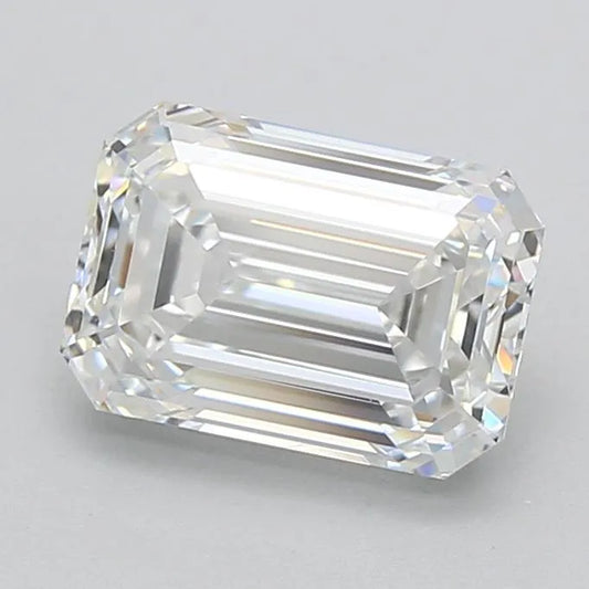 2.00ct Emerald Lab Grown Diamond (Colour D, Clarity VVS1, IGI Certified)