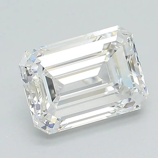 2.00ct Emerald Lab Grown Diamond (Colour D, Clarity VVS2, IGI Certified)