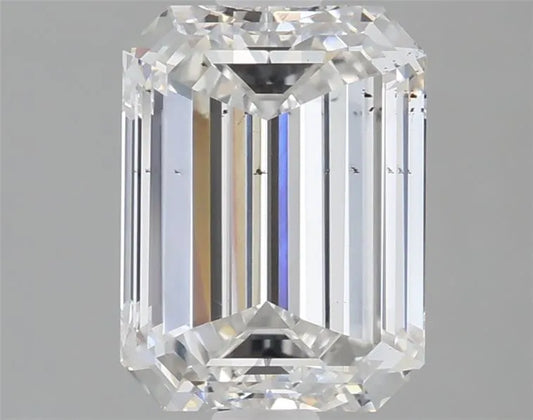 2.00ct Emerald Lab Grown Diamond (Colour E, Clarity SI1, IGI Certified)