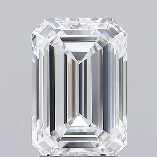 2.00ct Emerald Lab Grown Diamond (Colour E, Clarity VVS2, IGI Certified)