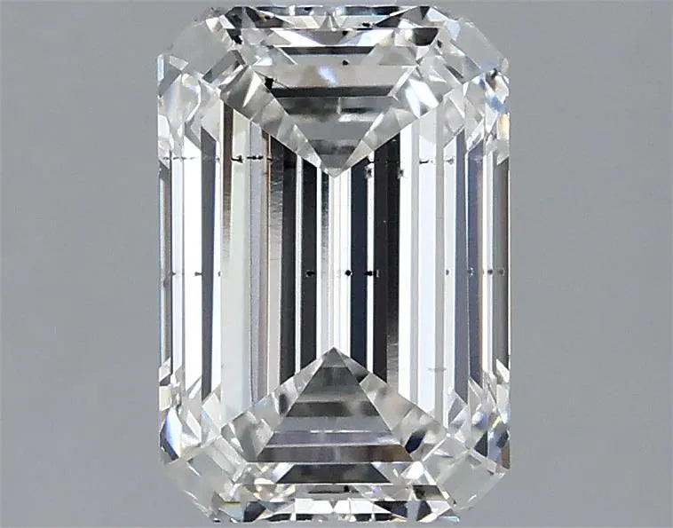 2.00ct Emerald Lab Grown Diamond (Colour F, Clarity SI1, IGI Certified)