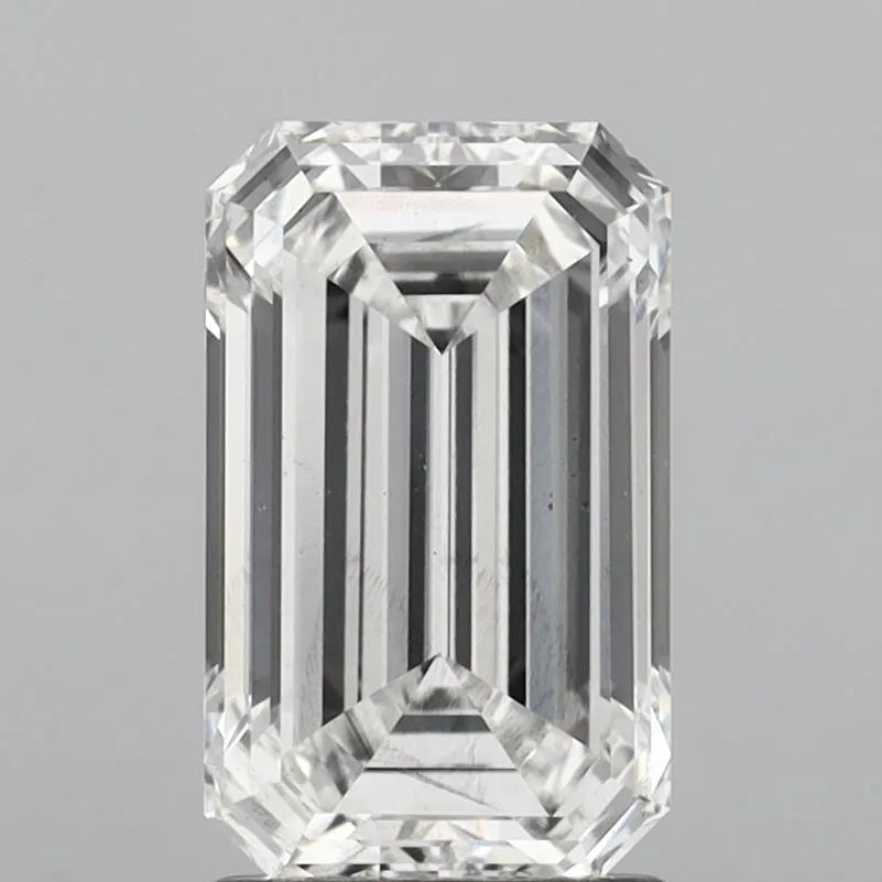 2.00ct Emerald Lab Grown Diamond (Colour F, Clarity SI1, IGI Certified)