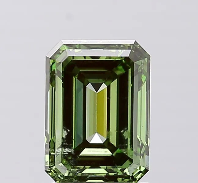 2.00ct Emerald Lab Grown Diamond (Colour Fancy Vivid Green, Clarity I1, IGI Certified)