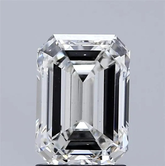 2.00ct Emerald Lab Grown Diamond (Colour G, Clarity SI1, IGI Certified)