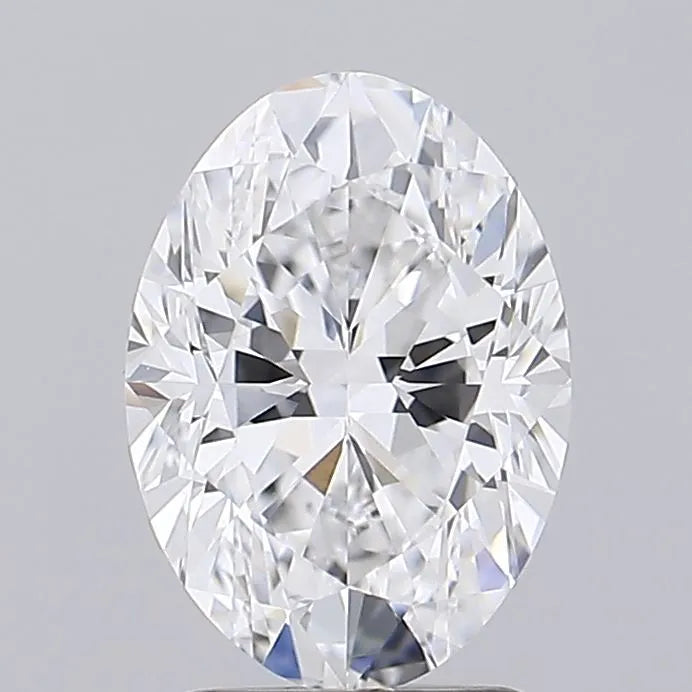 2.00ct Oval Lab Grown Diamond (Colour D, Clarity VVS1, IGI Certified)
