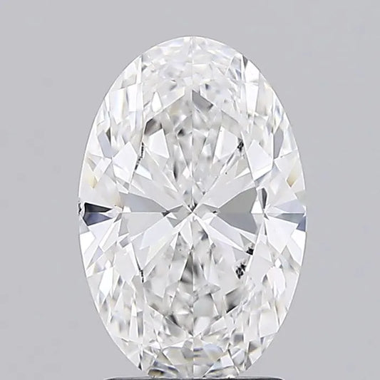 2.00ct Oval Lab Grown Diamond (Colour E, Clarity SI1, IGI Certified)