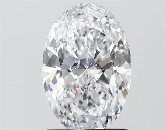 2.00ct Oval Lab Grown Diamond (Colour E, Clarity VVS1, IGI Certified)