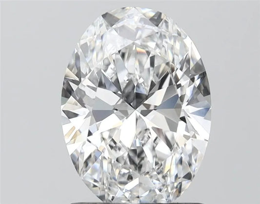 2.00ct Oval Lab Grown Diamond (Colour E, Clarity VVS1, IGI Certified)