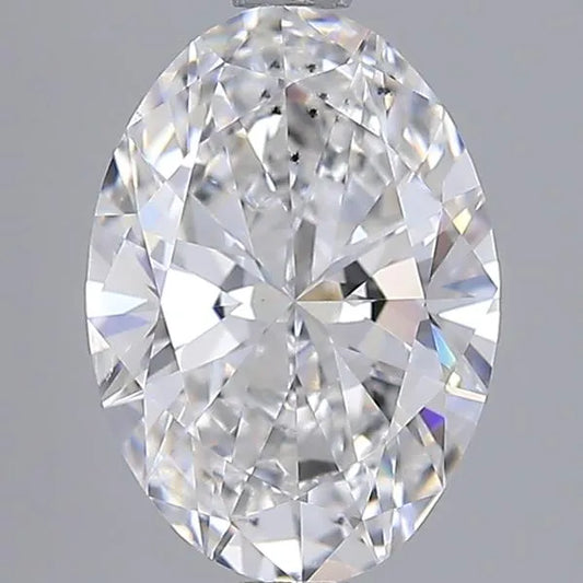2.00ct Oval Lab Grown Diamond (Colour F, Clarity SI1, IGI Certified)