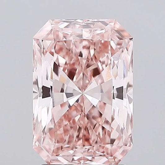 2.00ct Radiant Lab Grown Diamond (Colour Fancy Vivid Pink, Clarity VVS2, IGI Certified)