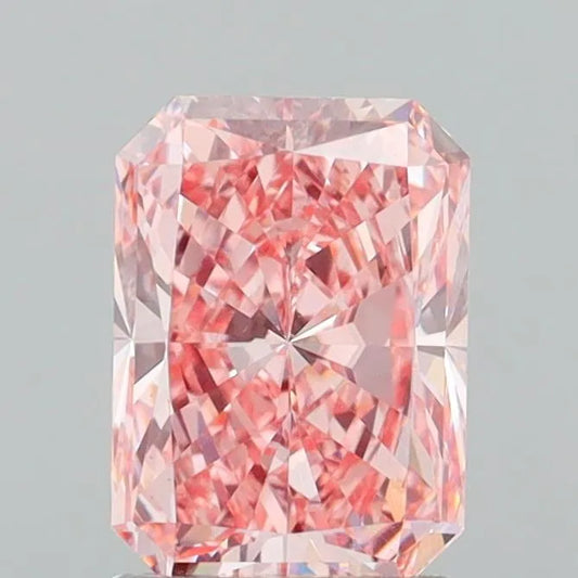 2.00ct Radiant Lab Grown Diamond (Colour Fancy Vivid Pink, Clarity VVS2, IGI Certified)