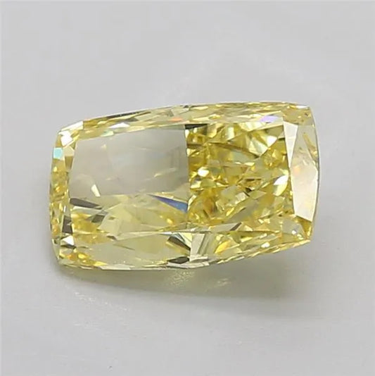 2.01ct Cushion modified Lab Grown Diamond (Colour Fancy Intense Yellow, Clarity VS2, IGI Certified)