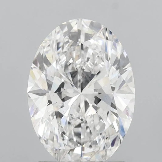 2.01ct Oval Lab Grown Diamond (Colour D, Clarity SI1, IGI Certified)